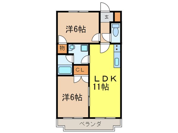 パ－クアベニュ－Ｔ＆Ｋの物件間取画像